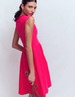 Boden Robes & Combinaisons|Robes Coupe Petite-Robe courte May en jersey Rose somptueux