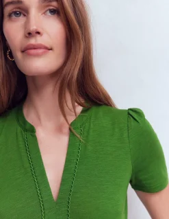 Boden Robes & Combinaisons|Robes Coupe Petite-Robe courte Naomi en jersey Vert promenade