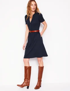 Boden Robes & Combinaisons|Robes Coupe Petite-Robe courte Naomi en jersey Bleu marine