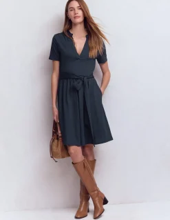 Boden Robes & Combinaisons|Robes Coupe Petite-Robe Daisy virevoltante en jersey Bleu marine