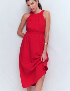 Boden Robes & Combinaisons|Midi-Robe Daphne double-étoffe Rouge Mérida