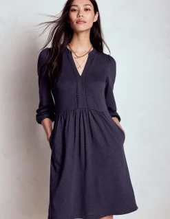 Boden Robes & Combinaisons|Robes Coupe Petite-Robe décontractée Naomi en jersey Bleu marine