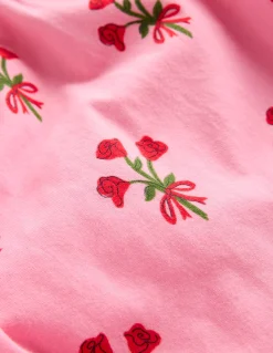 Boden Robes-Robe de ballerine en jersey Motif Posy rose chewing-gum