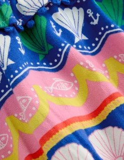 Boden Robes-Robe dos-nu à col volanté Multi rayé coquillage