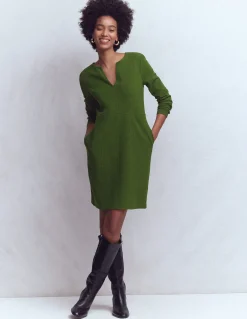 Boden Tenues De Travail|Robes & Combinaisons-Robe droite Colette en ottoman Sapin vert
