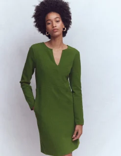 Boden Tenues De Travail|Robes & Combinaisons-Robe droite Colette en ottoman Sapin vert