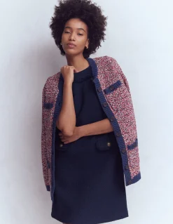 Boden Tenues De Travail|Robes & Combinaisons-Robe droite Evita en coton Bleu marine