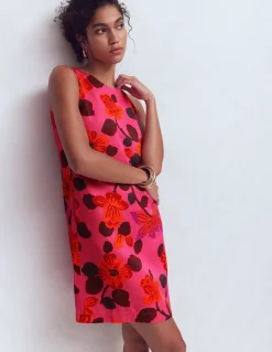 Boden Robes & Combinaisons|Robes Coupe Petite-Robe droite intemporelle Motif Elaborate Blossom rose