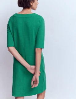 Boden Tenues De Travail|Robes & Combinaisons-Robe droite Nessa en ottoman Vert joyau