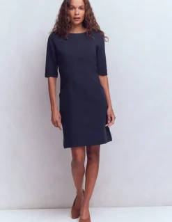 Boden Tenues De Travail|Robes & Combinaisons-Robe droite Nessa en ottoman Bleu marine