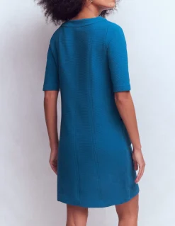 Boden Tenues De Travail|Robes & Combinaisons-Robe droite Nessa en ottoman Bleu tourmaline