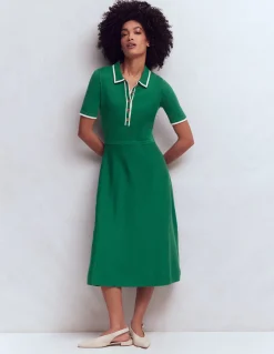 Boden Tenues De Travail|Robes & Combinaisons-Robe en maille à col Vert frais