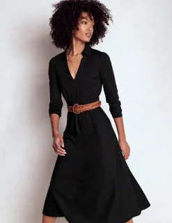 Boden Tenues De Travail|Robes & Combinaisons-Robe Imogen en jersey à col Noir