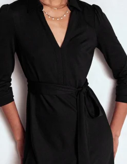 Boden Tenues De Travail|Robes & Combinaisons-Robe Imogen en jersey à col Noir