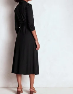 Boden Tenues De Travail|Robes & Combinaisons-Robe Imogen en jersey à col Noir