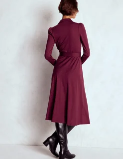 Boden Tenues De Travail|Robes & Combinaisons-Robe Imogen en jersey à col Glycine profond