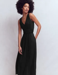 Boden Tenues De Travail|Robes & Combinaisons-Robe longue Elodie en jersey Noir