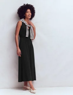 Boden Tenues De Travail|Robes & Combinaisons-Robe longue Elodie en jersey Noir