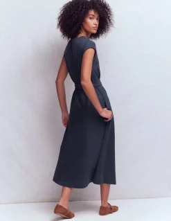 Boden Robes & Combinaisons|Robes Coupe Petite-Robe midi Eve en jersey Bleu marine