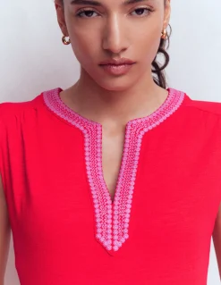 Boden Robes & Combinaisons|Midi-Robe midi May en jersey Rouge coquelicot