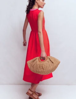 Boden Robes & Combinaisons|Midi-Robe midi May en jersey Rouge coquelicot