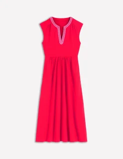 Boden Robes & Combinaisons|Midi-Robe midi May en jersey Rouge coquelicot