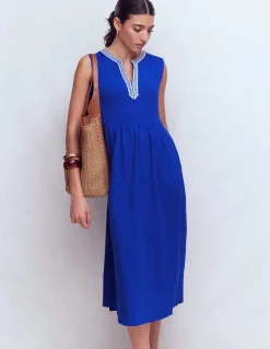 Boden Robes & Combinaisons|Midi-Robe midi May en jersey Bleu vif