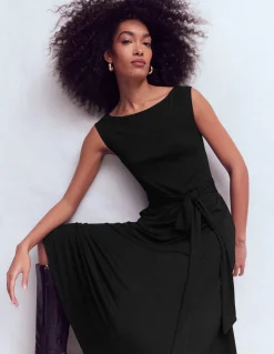 Boden Robes & Combinaisons|Midi-Robe midi Tamsin en jersey Noir