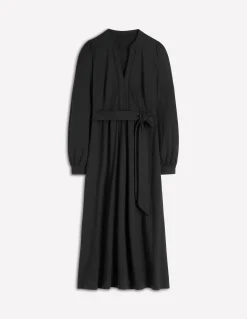 Boden Robes & Combinaisons|Midi-Robe Naomi à manches longues en jersey Noir