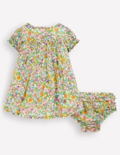 Boden Robes-Robe tissée froncée Florabunda Multicolore