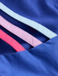 Boden Robes-Robe évasée à bretelles multiples Arc-en-ciel bleu saphir