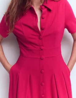 Boden Tenues De Travail|Robes & Combinaisons-Robe-chemise Bridget en point de Rome Grenade