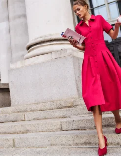 Boden Tenues De Travail|Robes & Combinaisons-Robe-chemise Bridget en point de Rome Grenade