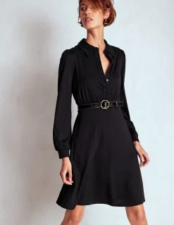 Boden Tenues De Travail|Robes & Combinaisons-Robe-chemise courte en jersey Orla Noir