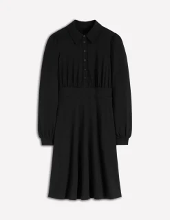 Boden Tenues De Travail|Robes & Combinaisons-Robe-chemise courte en jersey Orla Noir