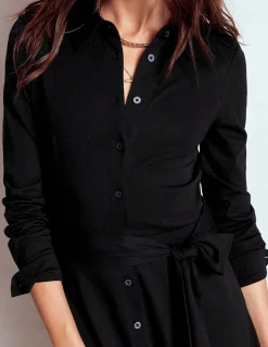 Boden Tenues De Travail|Robes & Combinaisons-Robe-chemise Marcia en jersey Noir