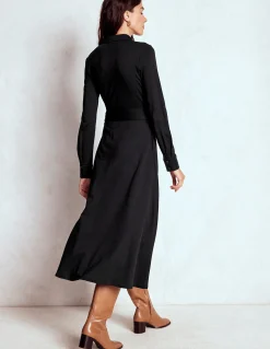 Boden Tenues De Travail|Robes & Combinaisons-Robe-chemise Marcia en jersey Noir