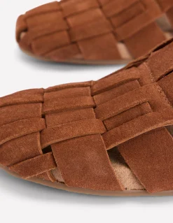 Boden Chaussures Plates-Sabots Loretta à brides multiples Fauve