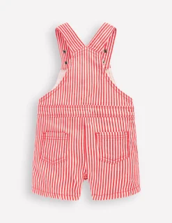 Boden Pantalons & Leggings-Salopette courte tissée Rayé Rouge