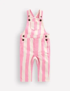 Boden Pantalons & Leggings-Salopette tissée Rayé rose