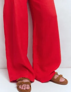 Boden Chaussures Plates|Sandales-Sandales à semelle ergonomique et trois brides Fauve