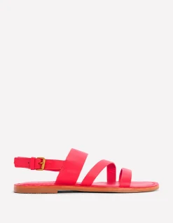 Boden Chaussures Plates|Sandales-Sandales asymétriques ROUGE