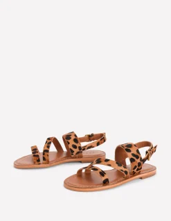 Boden Chaussures Plates|Sandales-Sandales asymétriques Cœurs folk rouge rockabilly