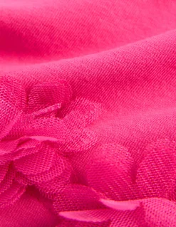 Boden Pantalons|Ensembles Assortis-Short à ourlet en tulle Rose flamant