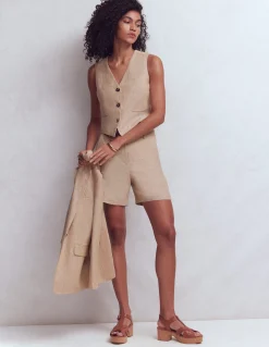 Boden Shorts|Ensembles Assortis-Short Belgravia en lin Chambray amphore