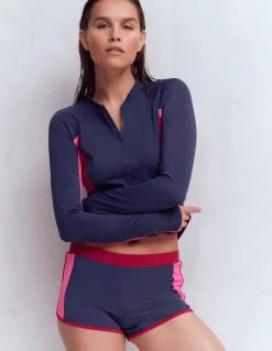 Boden Maillots De Bain-Short de bain Bleu marine, colourblock