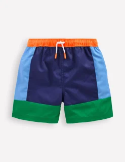 Boden Maillots & Tenues De Plage-Short de bain Colourblock bleu et vert