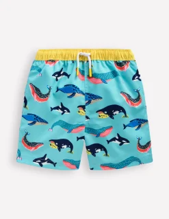 Boden Maillots & Tenues De Plage-Short de bain Baleines qui nagent