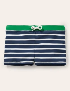 Boden Maillots & Tenues De Plage-Short de bain Bleu marine/blanc