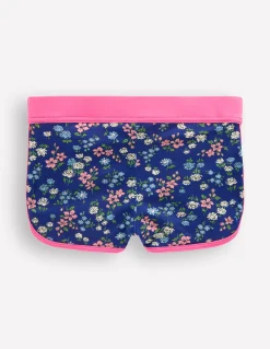 Boden Maillots & Tenues De Plage-Short de bain à motif Motif Meadow Floral bleu saphir